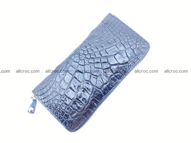 Crocodile skin wallet with zip 980