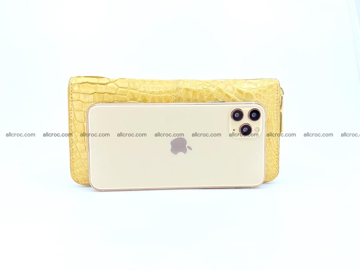 Crocodile skin wallet with zip 981 Foto 2