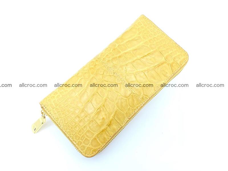 Crocodile skin wallet with zip 981