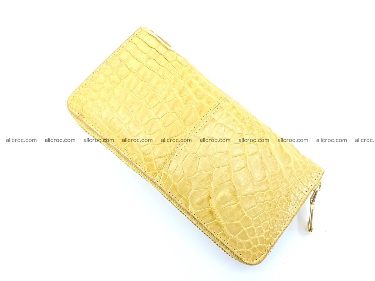 Crocodile skin wallet with zip 981 Foto 7