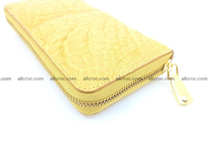 Crocodile skin wallet with zip 981
