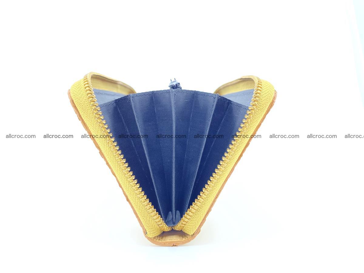 Crocodile skin wallet with zip 981 Foto 12