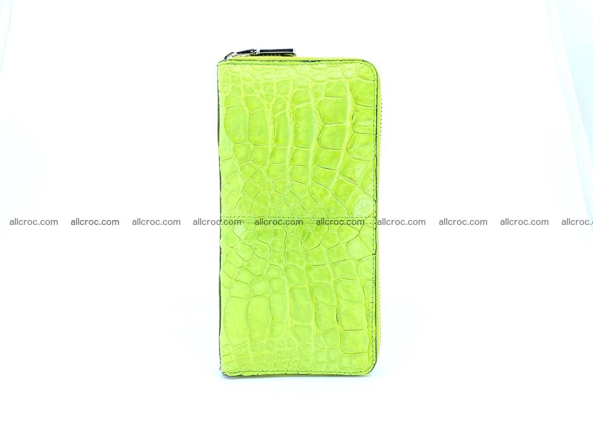 Crocodile skin wallet with zip 983 Foto 4