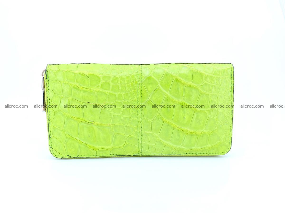 Crocodile skin wallet with zip 983 Foto 0