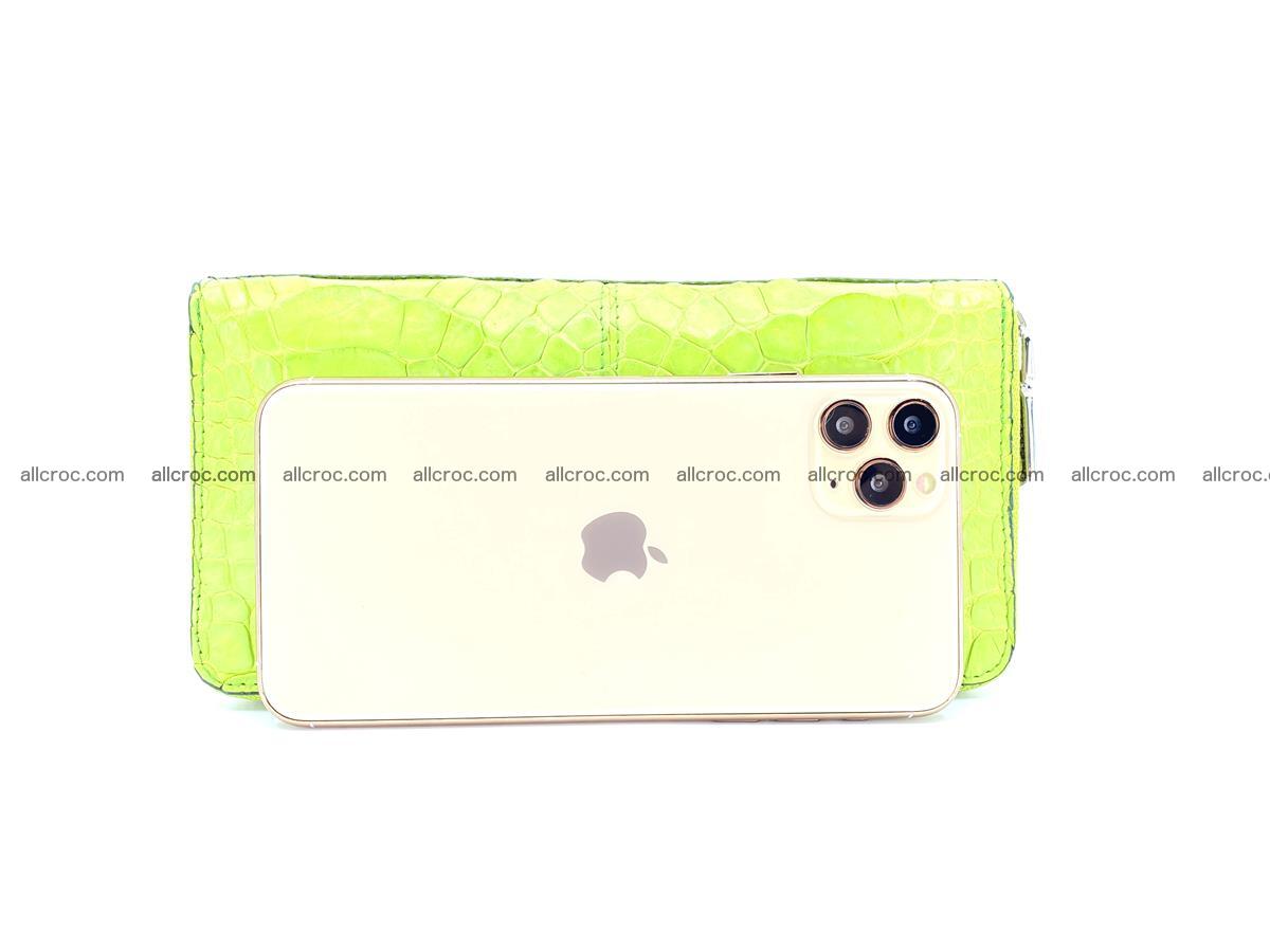 Crocodile skin wallet with zip 983 Foto 2