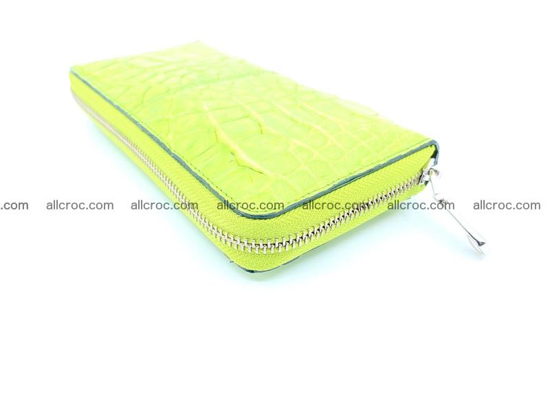Crocodile skin wallet with zip 983