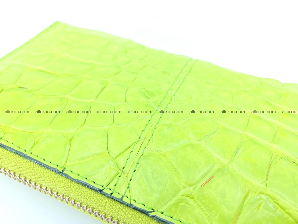 Crocodile skin wallet with zip 983 Foto 10