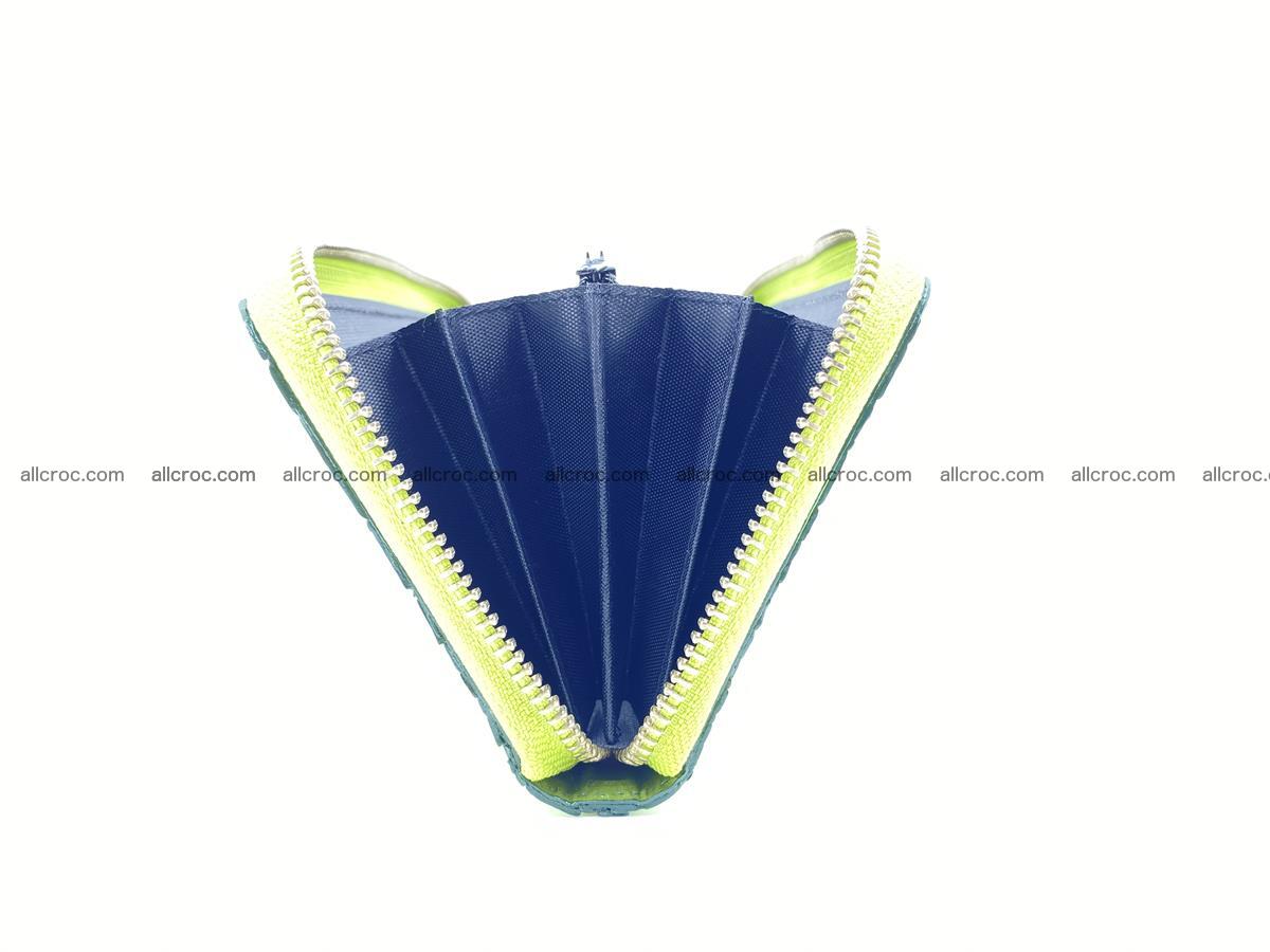 Crocodile skin wallet with zip 983 Foto 12