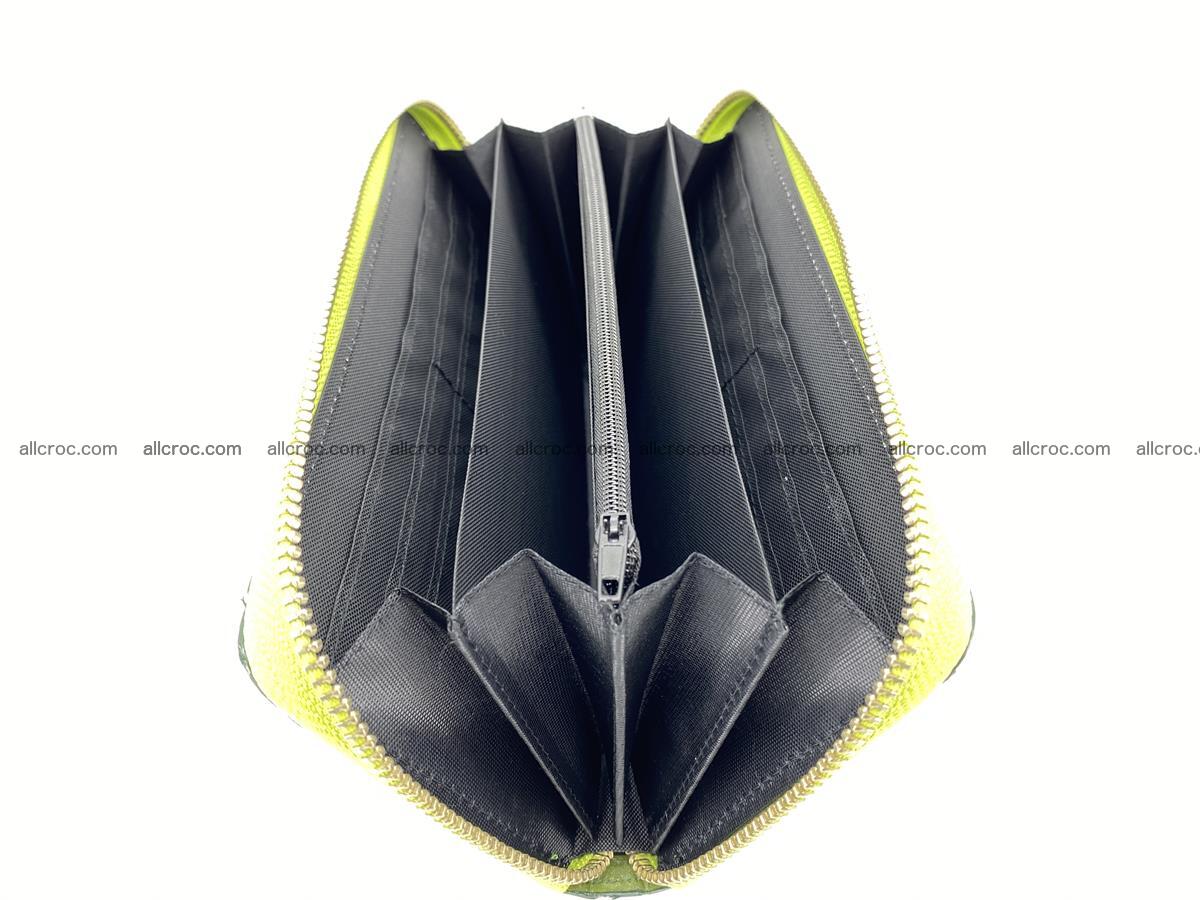 Crocodile skin wallet with zip 983 Foto 14