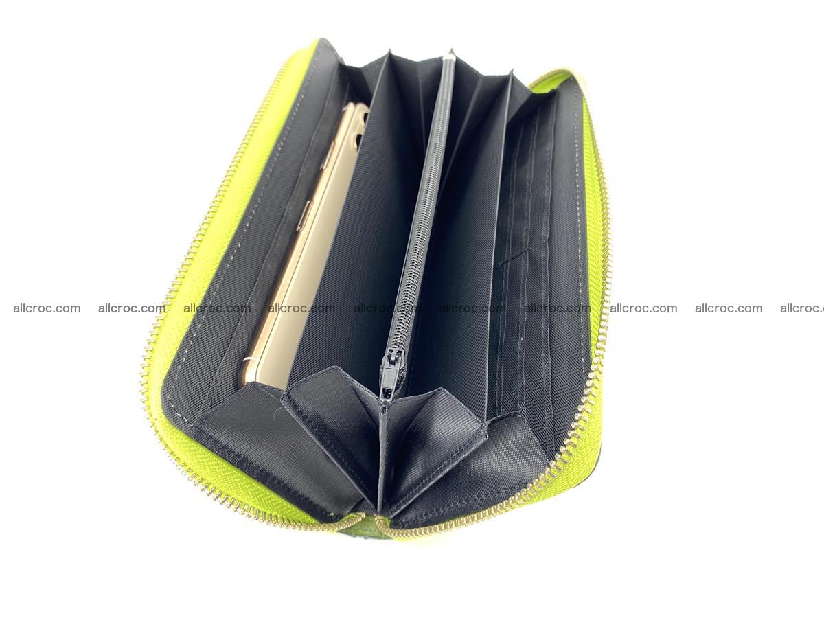 Crocodile skin wallet with zip 983 Foto 13
