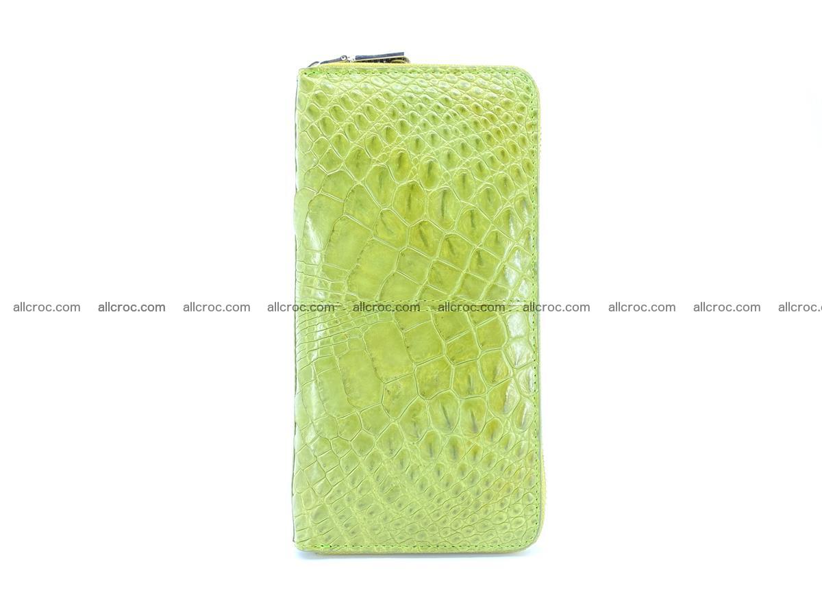 Crocodile skin wallet with zip 984 Foto 4