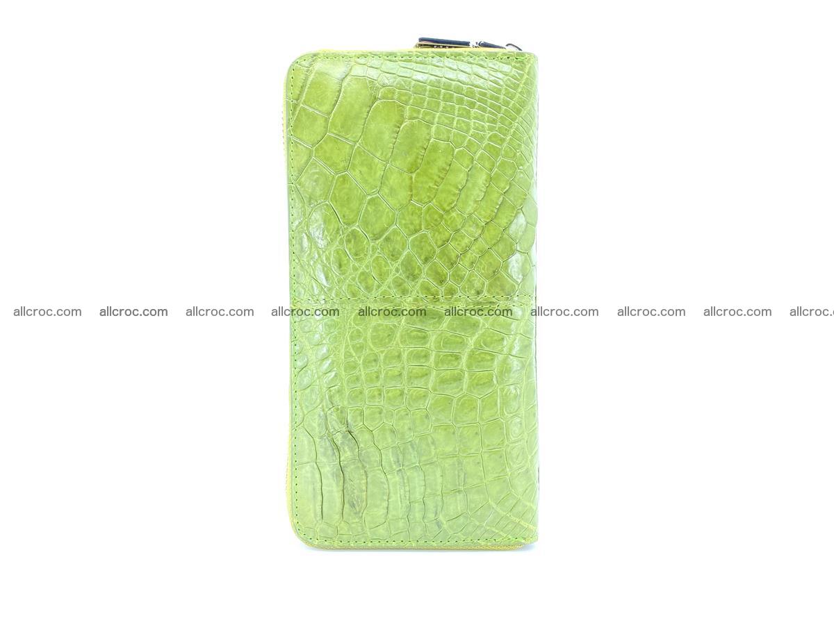 Crocodile skin wallet with zip 984 Foto 5