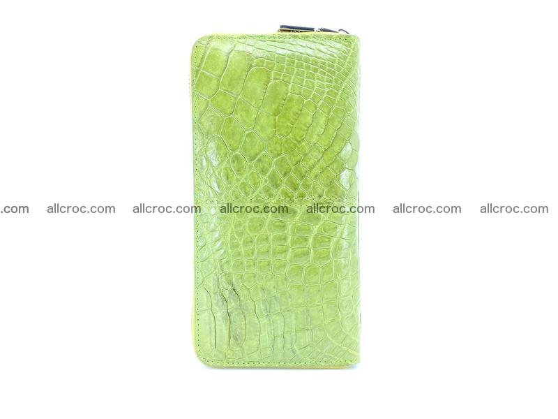 Crocodile skin wallet with zip 984