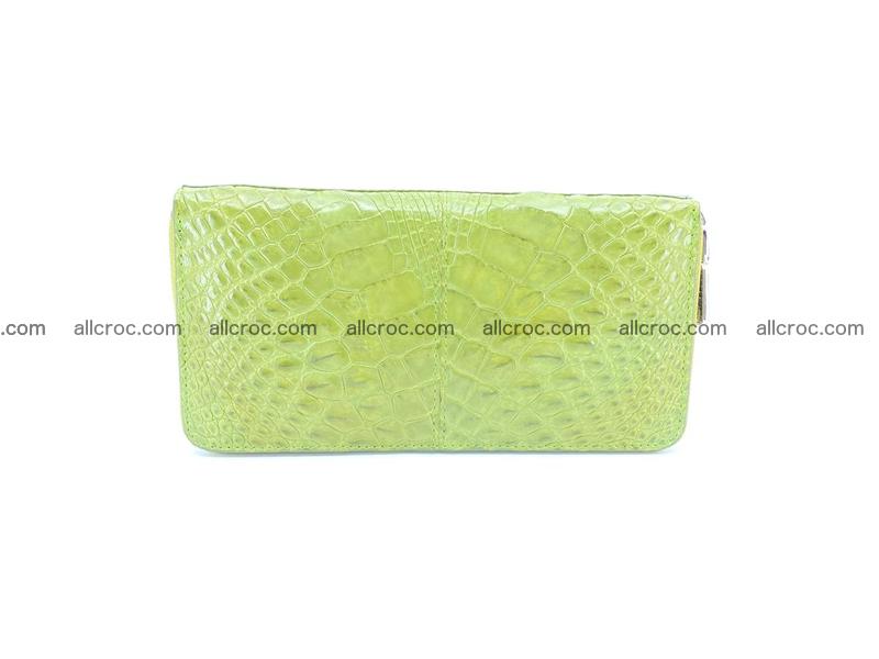 Crocodile skin wallet with zip 984