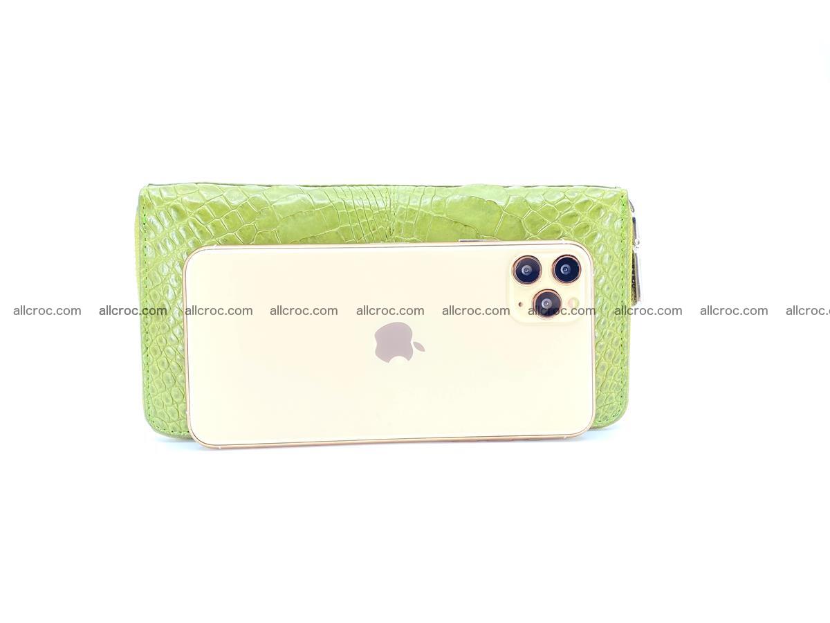 Crocodile skin wallet with zip 984 Foto 2