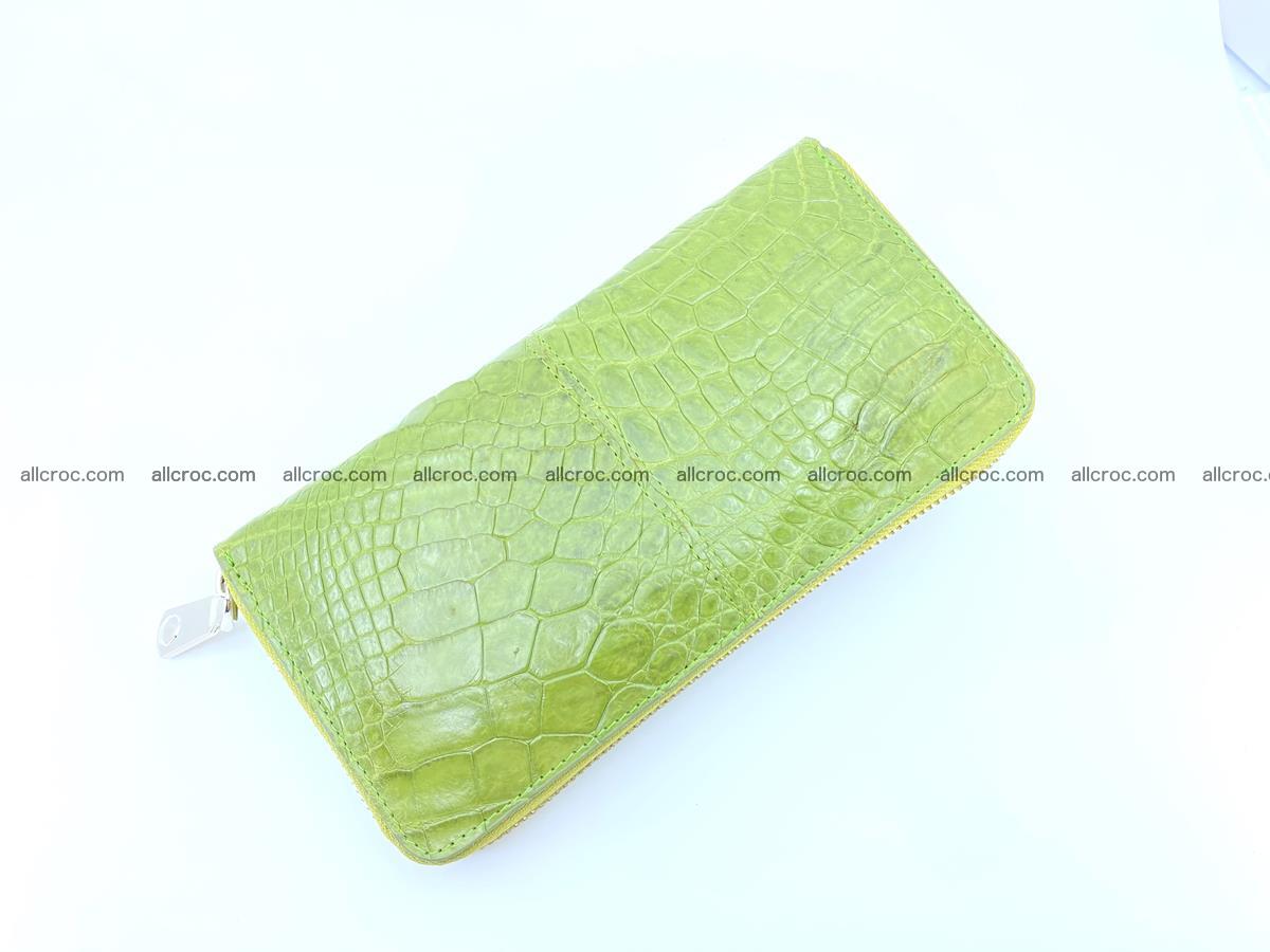 Crocodile skin wallet with zip 984 Foto 6