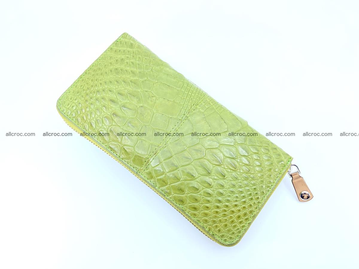 Crocodile skin wallet with zip 984 Foto 7