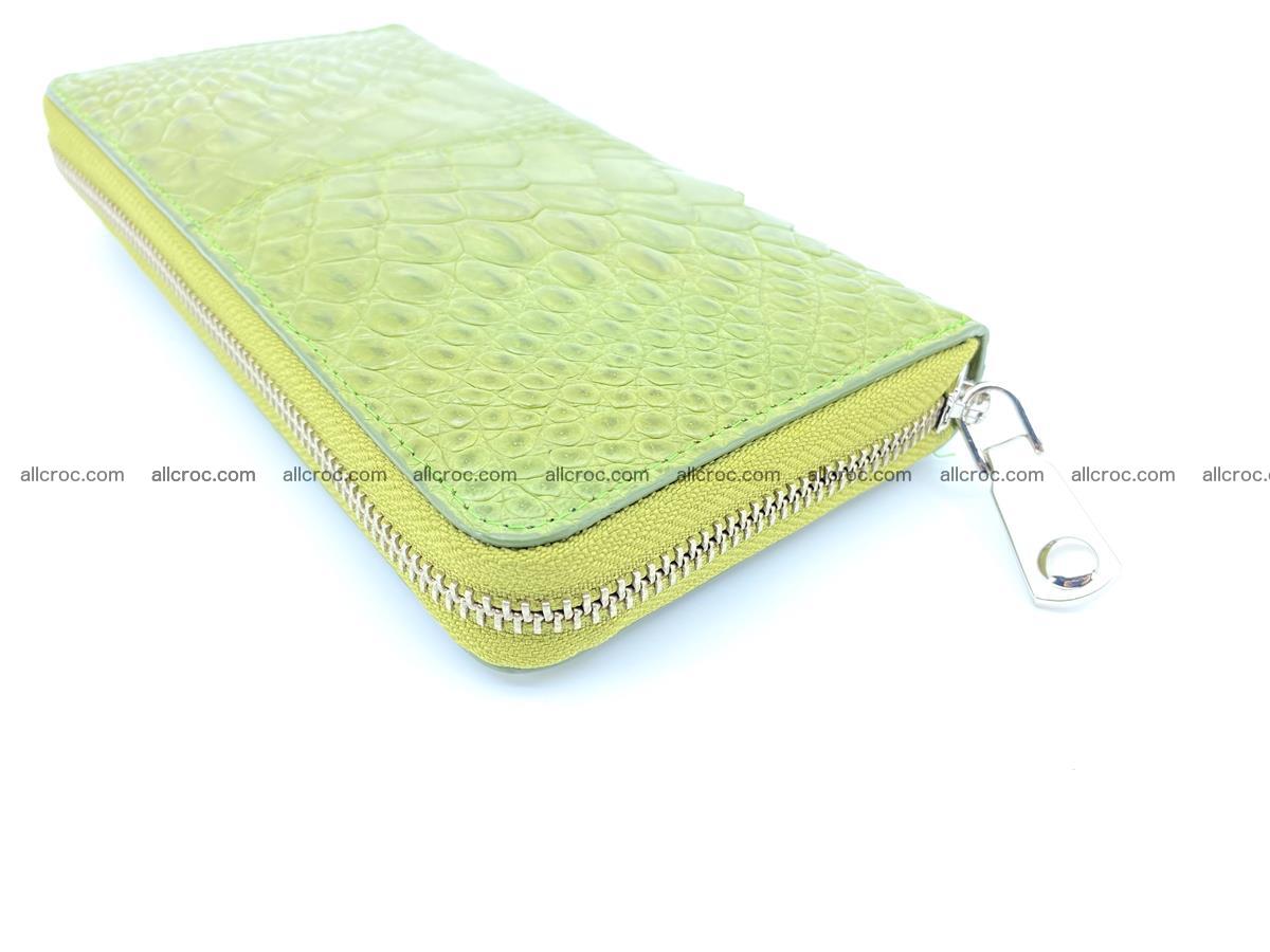 Crocodile skin wallet with zip 984 Foto 10