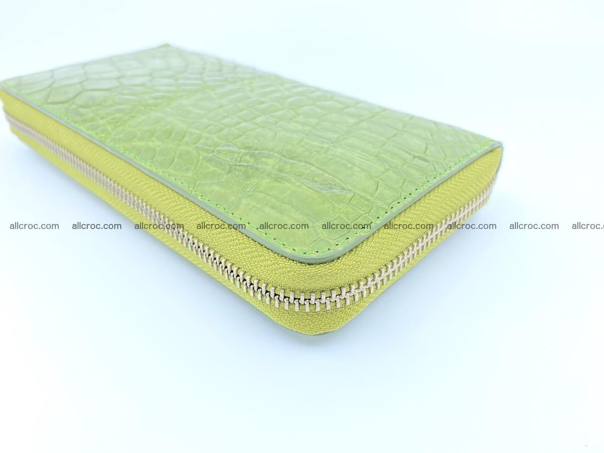 Crocodile skin wallet with zip 984 Foto 8