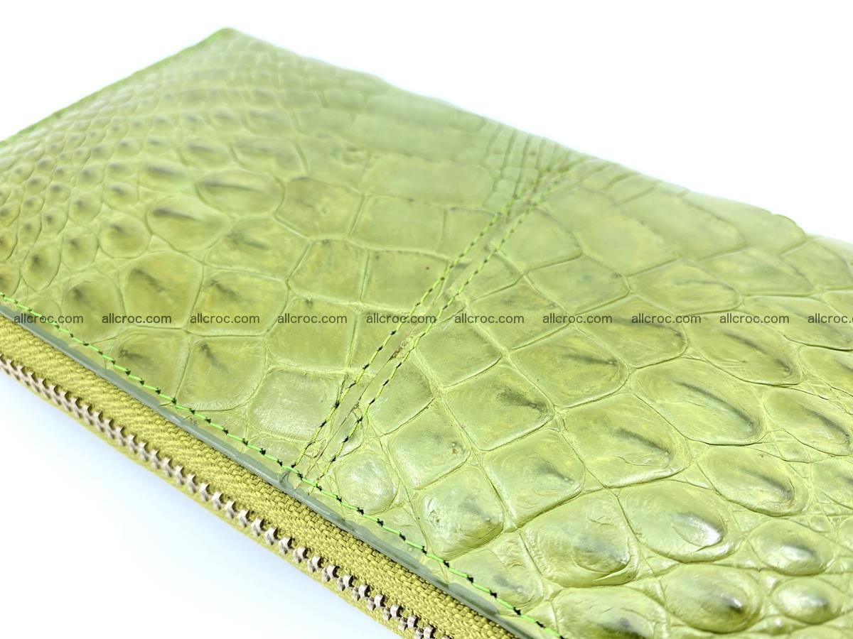 Crocodile skin wallet with zip 984 Foto 9