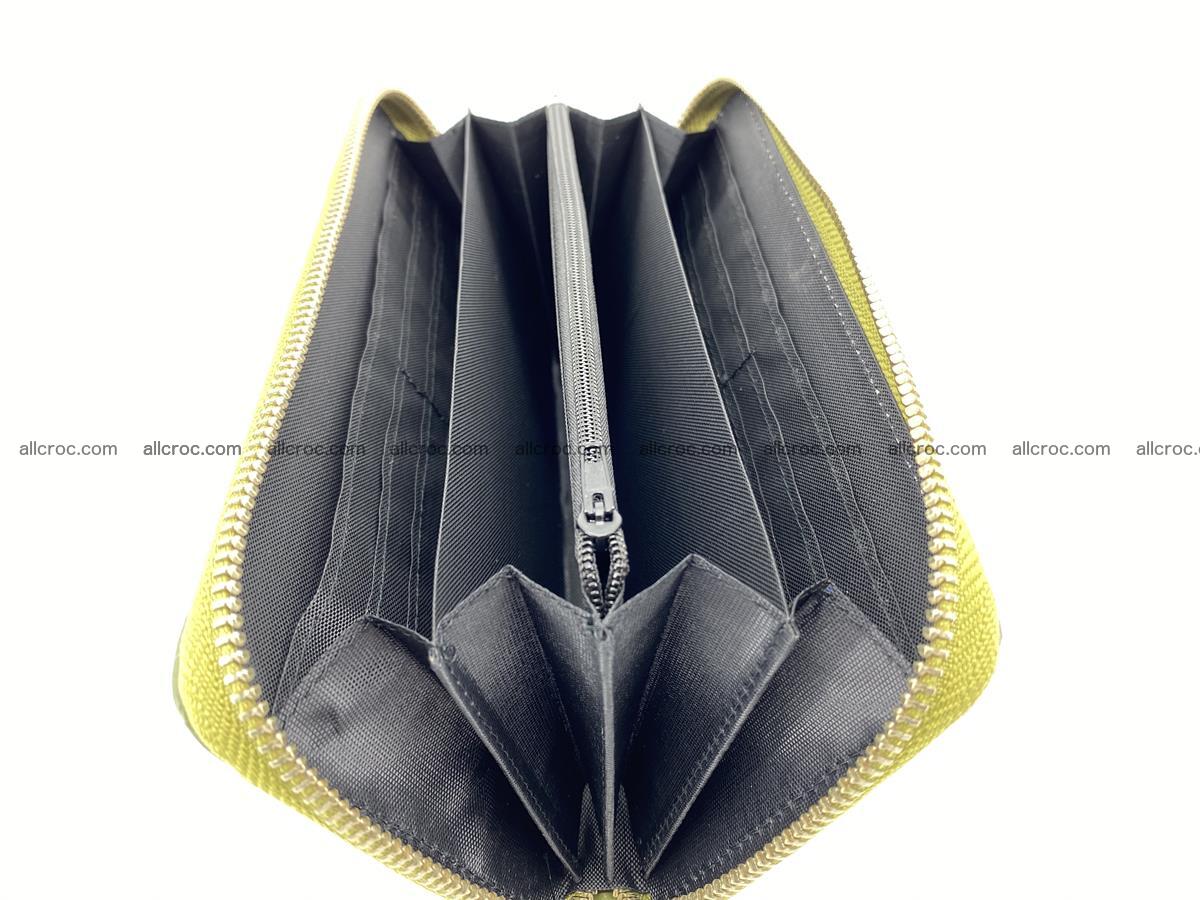 Crocodile skin wallet with zip 984 Foto 14