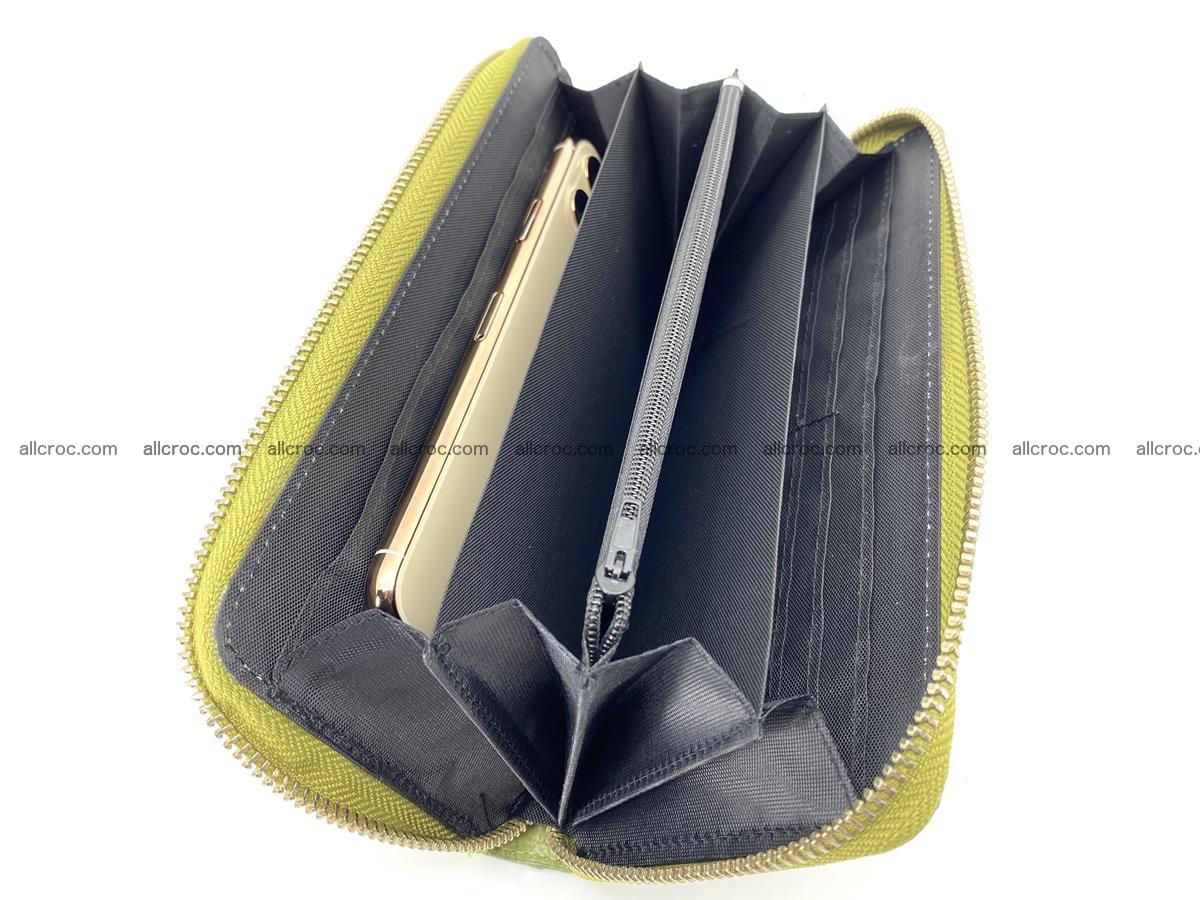 Crocodile skin wallet with zip 984 Foto 13