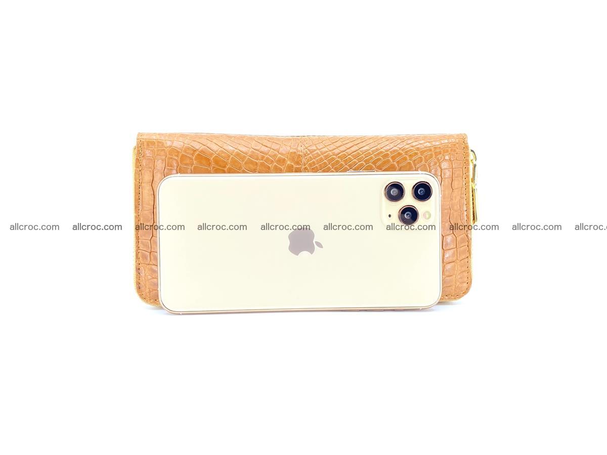 Crocodile skin wallet with zip 985 Foto 2