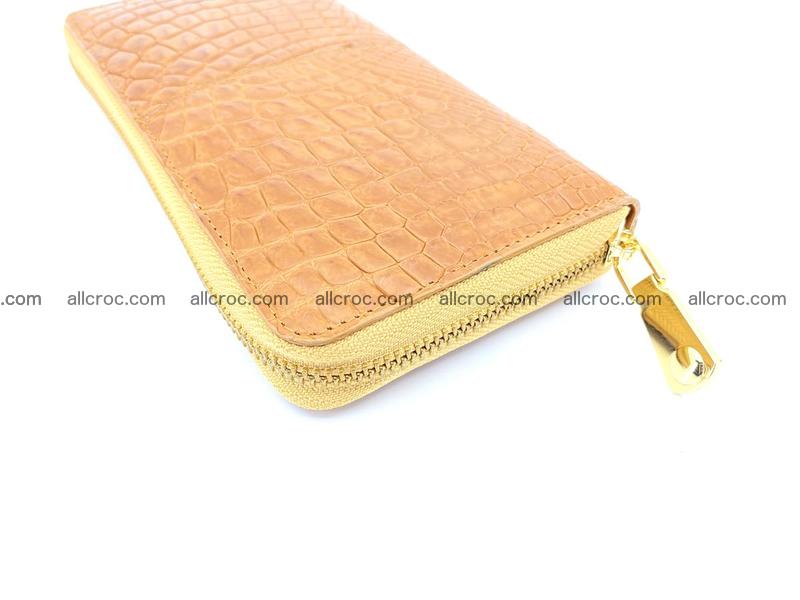 Crocodile skin wallet with zip 985