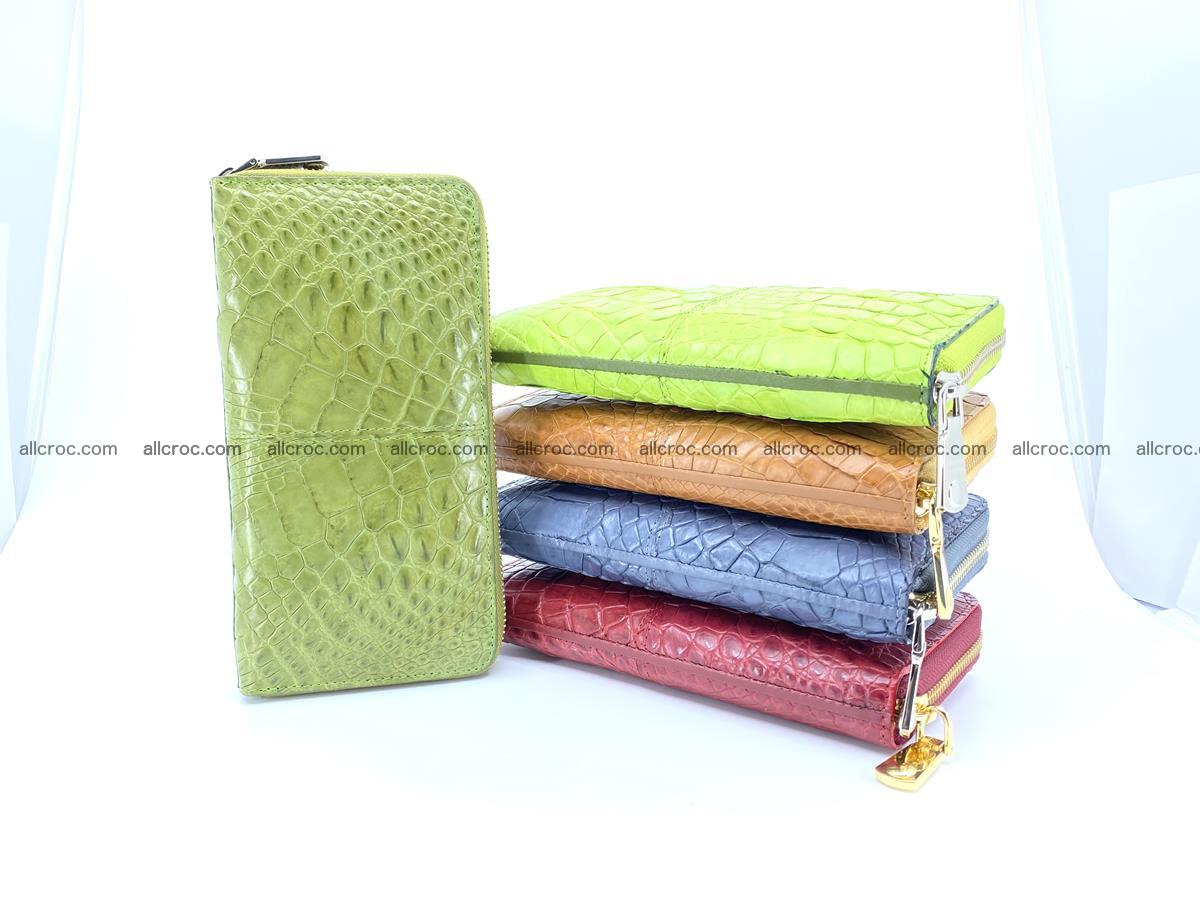 Crocodile skin wallet with zip 984 Foto 3