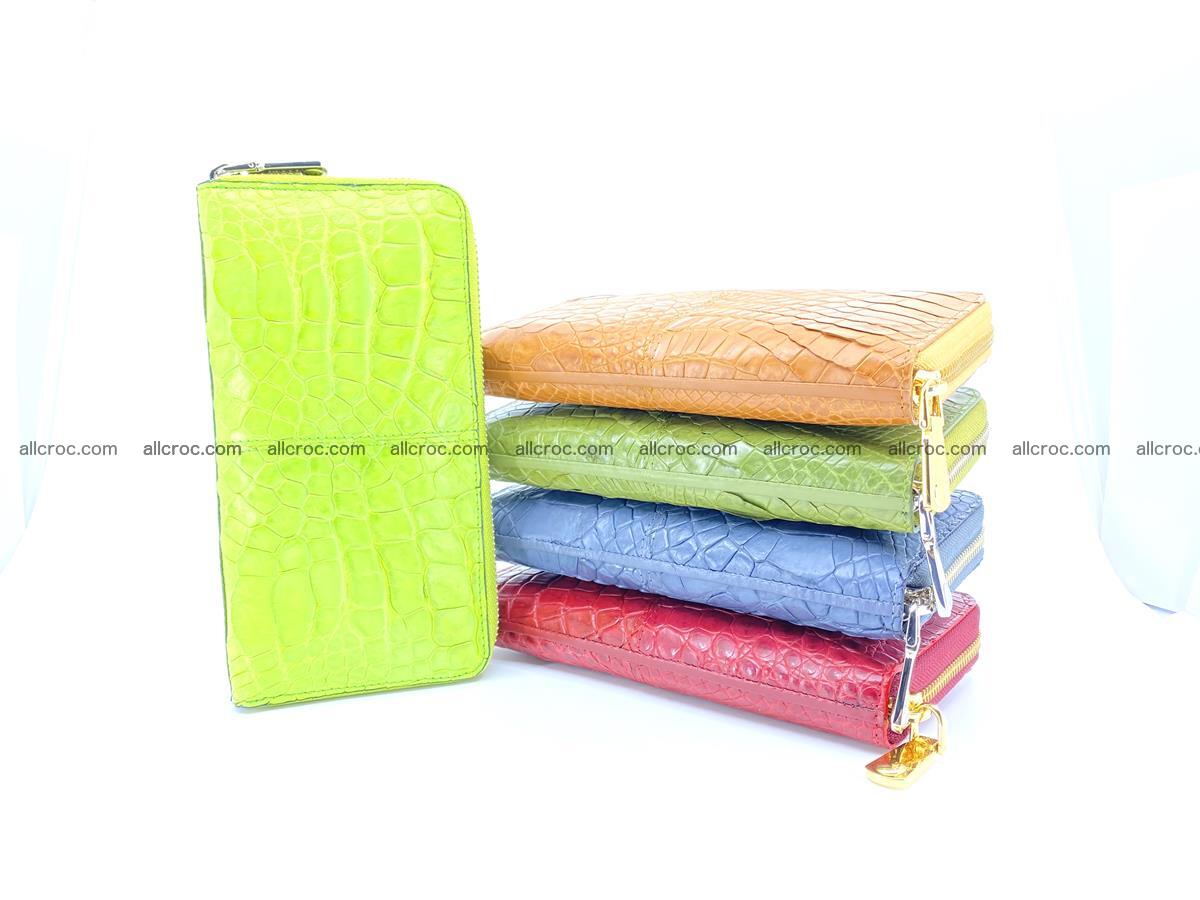 Crocodile skin wallet with zip 983 Foto 3