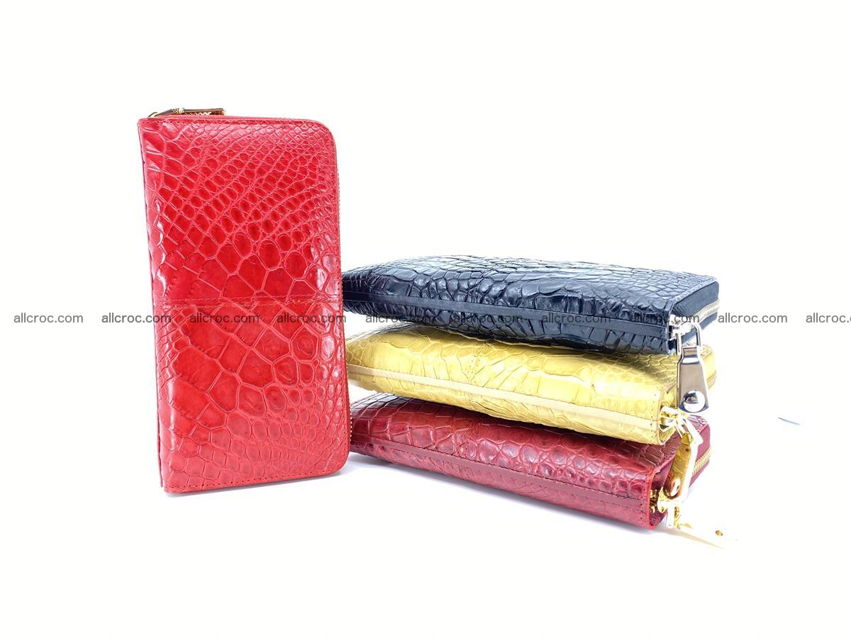 Crocodile skin wallet with zip 978 Foto 3