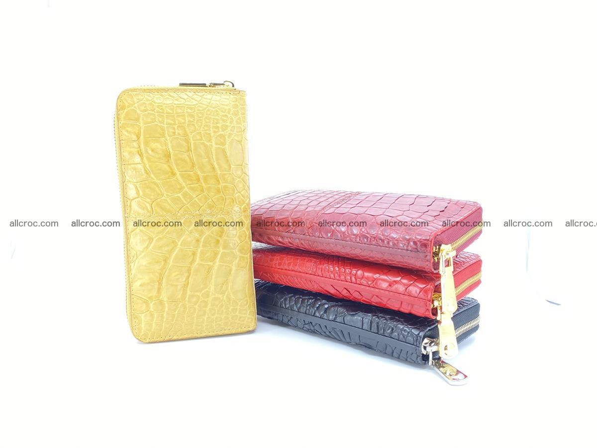 Crocodile skin wallet with zip 981 Foto 3