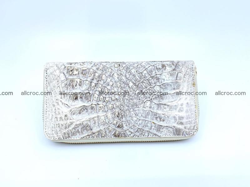Crocodile skin wallet with zip 1156