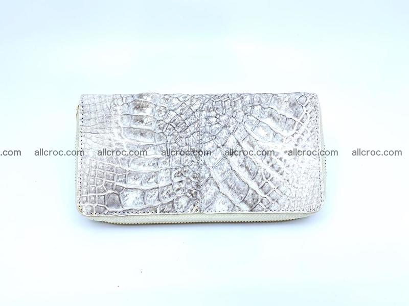 Crocodile skin wallet with zip 1156