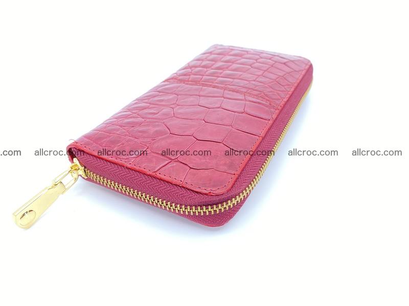 Crocodile skin wallet with zip 1152