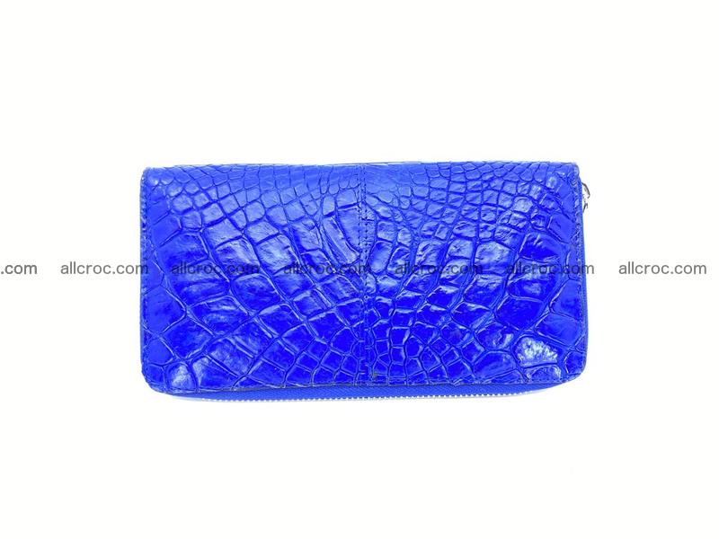 Crocodile skin wallet with zip 1153