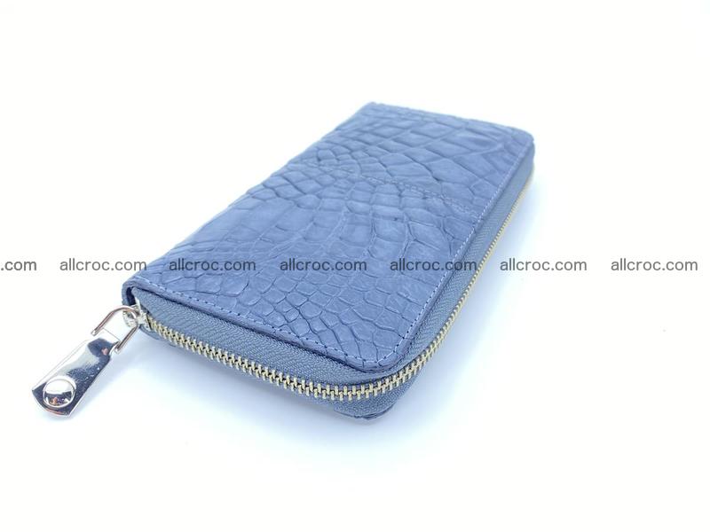 Crocodile skin wallet with zip 1155