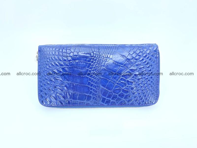 Crocodile skin wallet with zip 1154