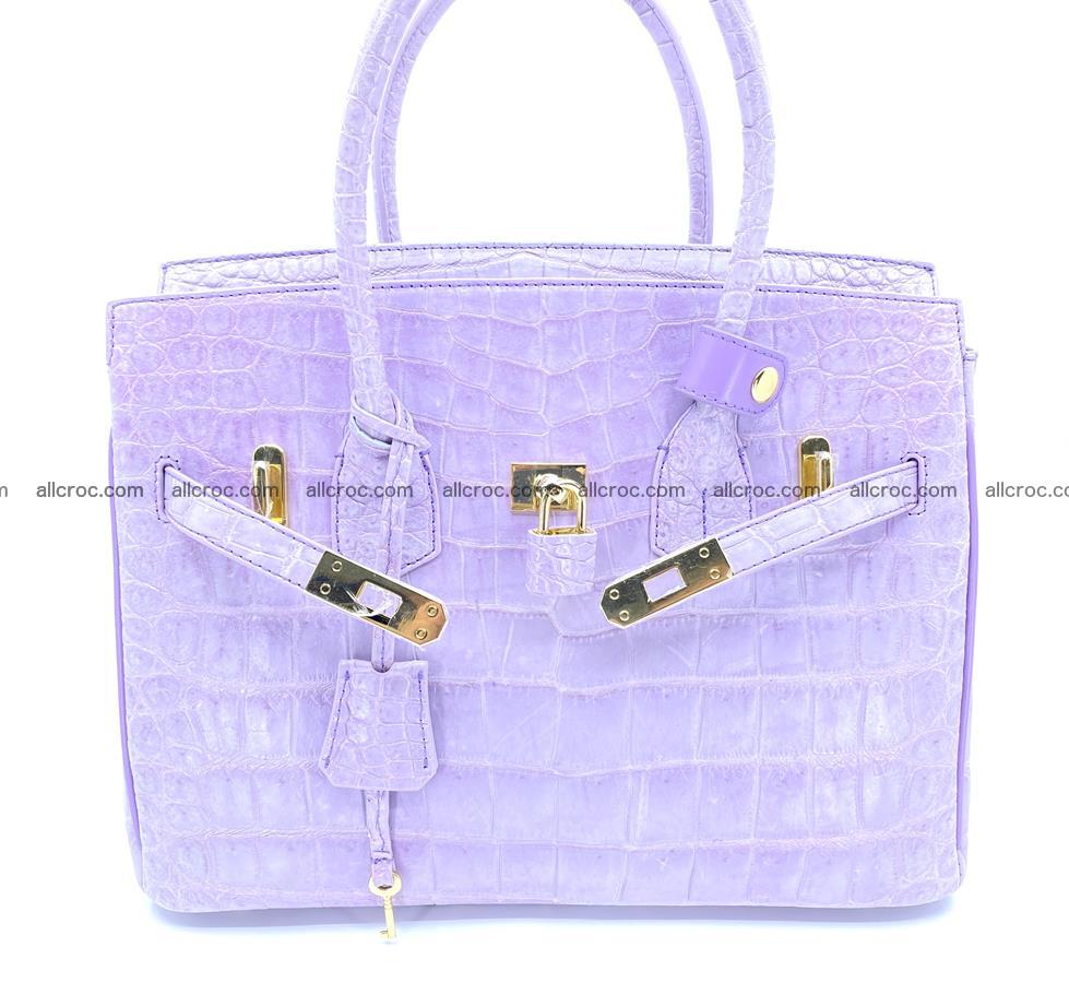 Crocodile skin women's handbag 1328 Foto 13