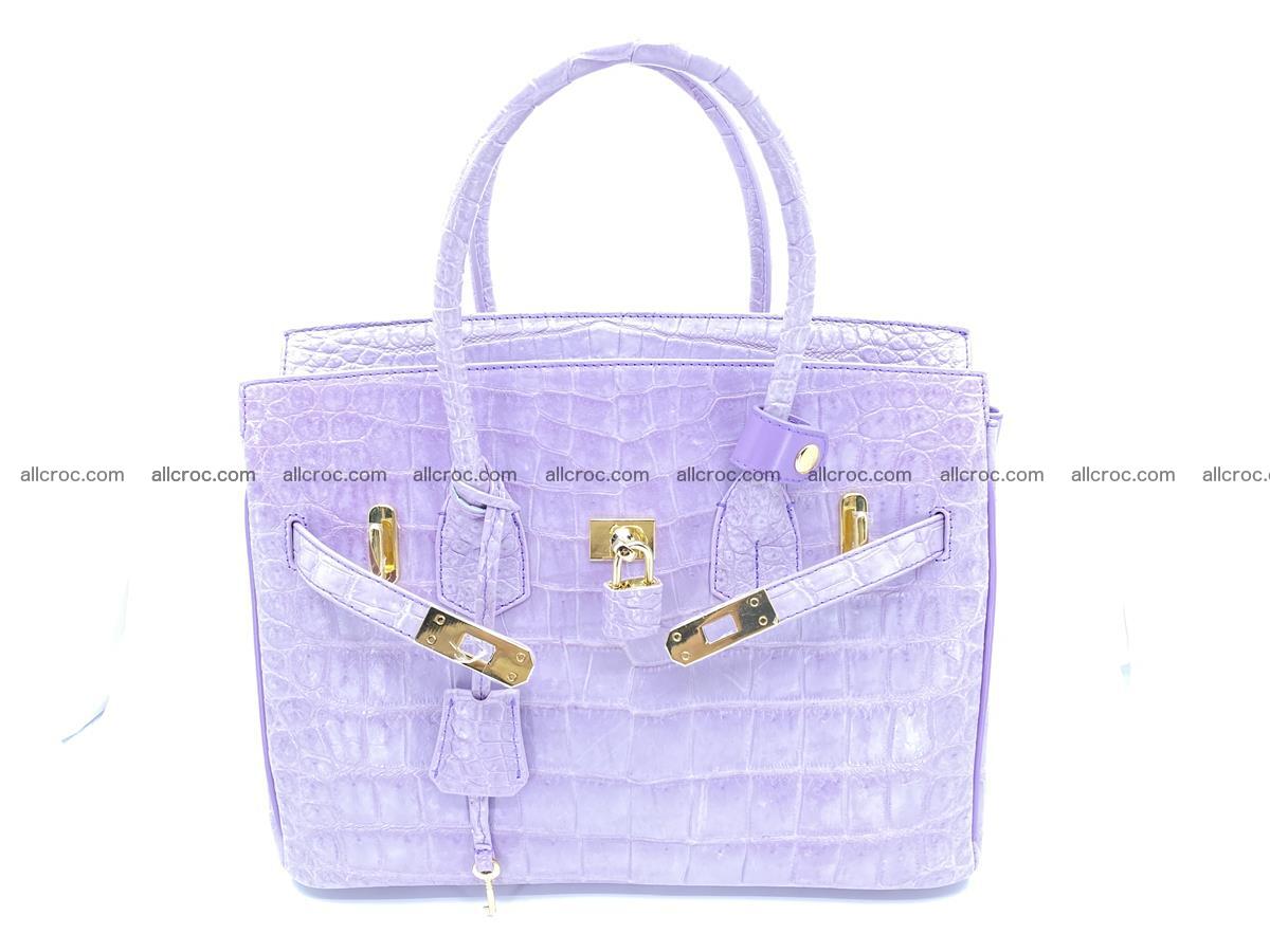 Crocodile skin women's handbag 1328 Foto 14