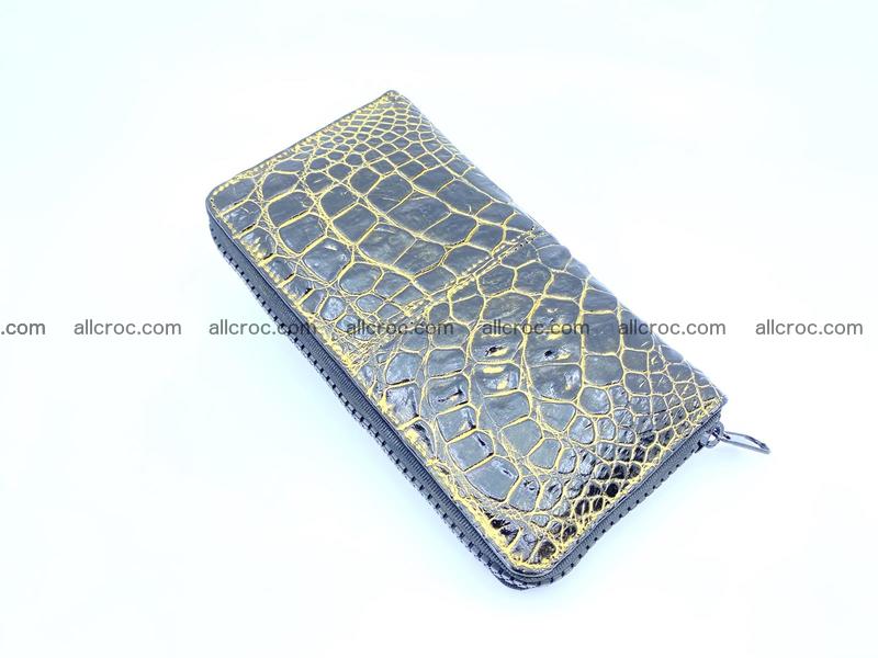 Crocodile skin zip wallet 1300