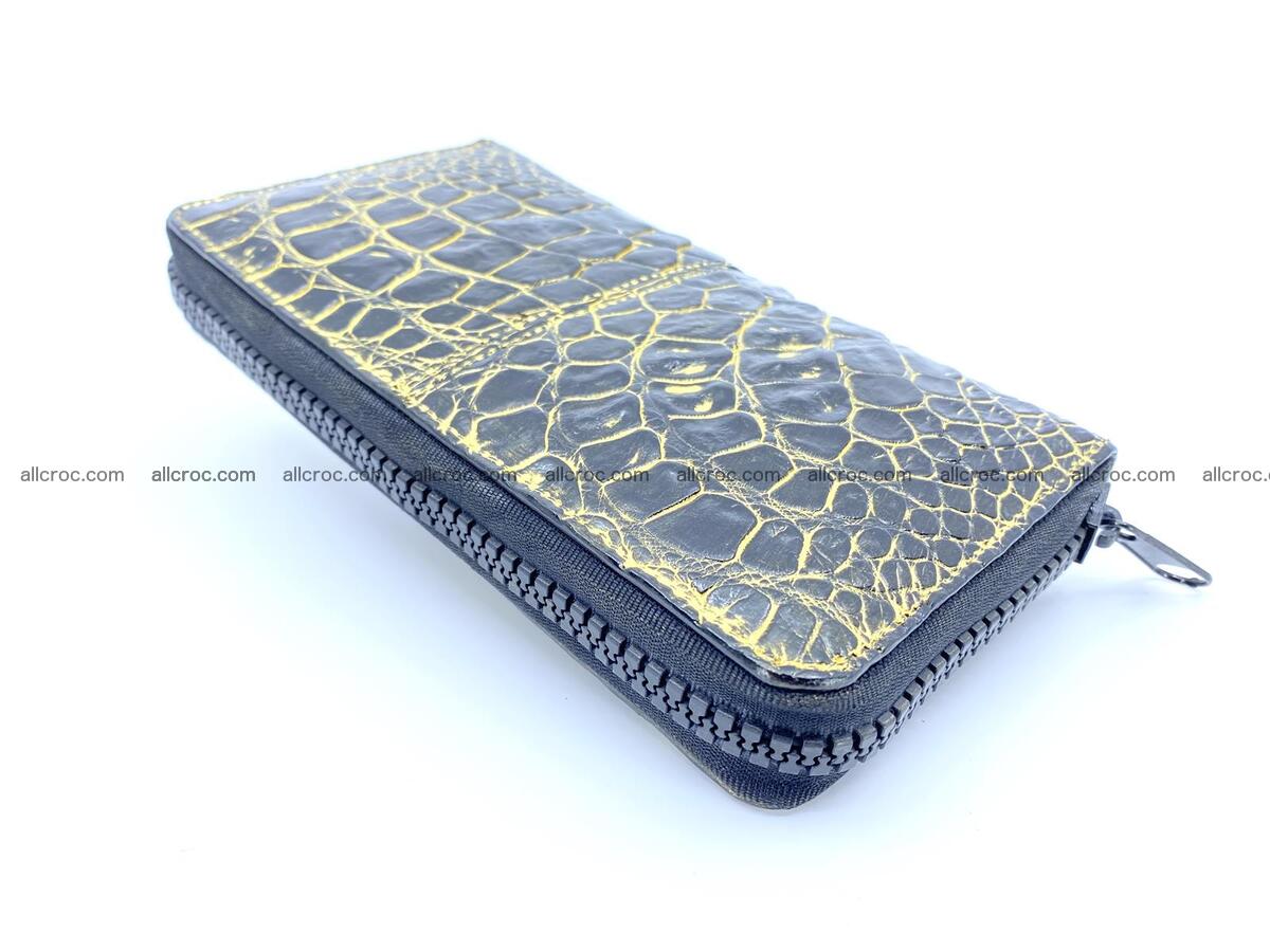 Crocodile skin zip wallet 1300 Foto 4