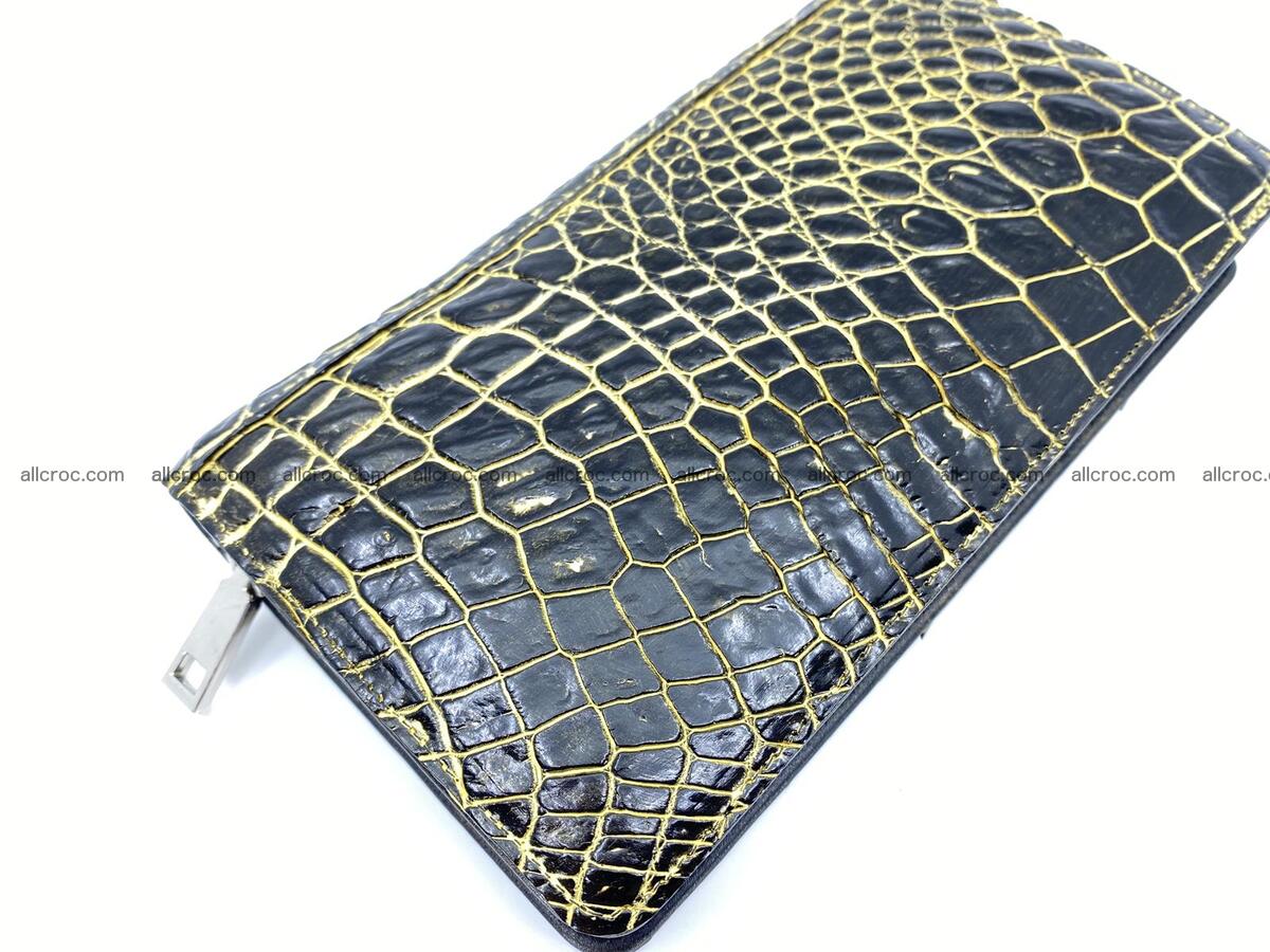 Crocodile skin zip wallet 1301 Foto 4