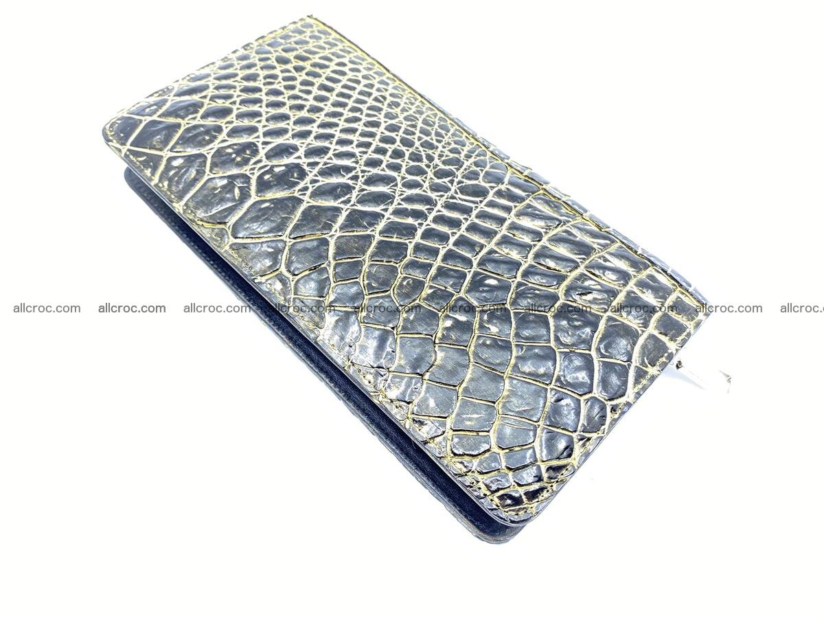 Crocodile skin zip wallet 1301 Foto 5