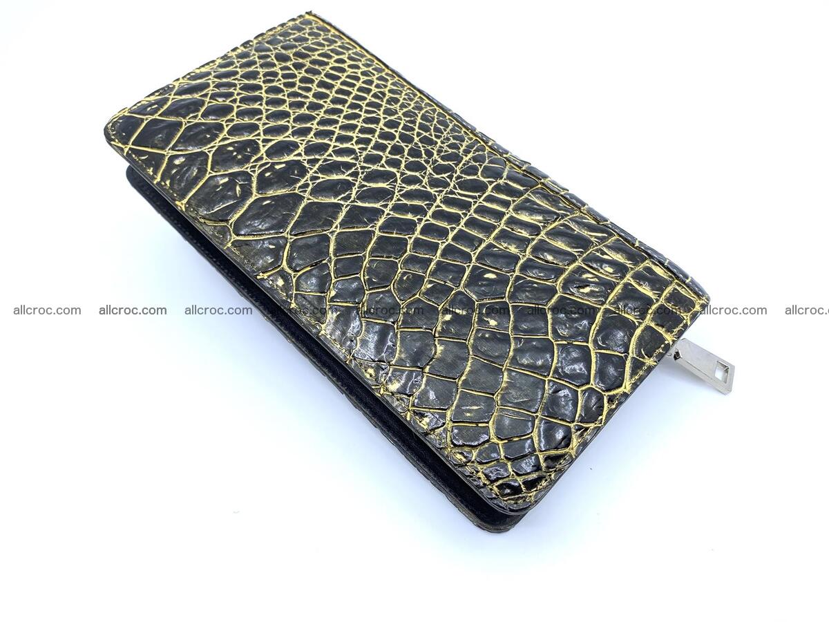 Crocodile skin zip wallet 1301 Foto 10