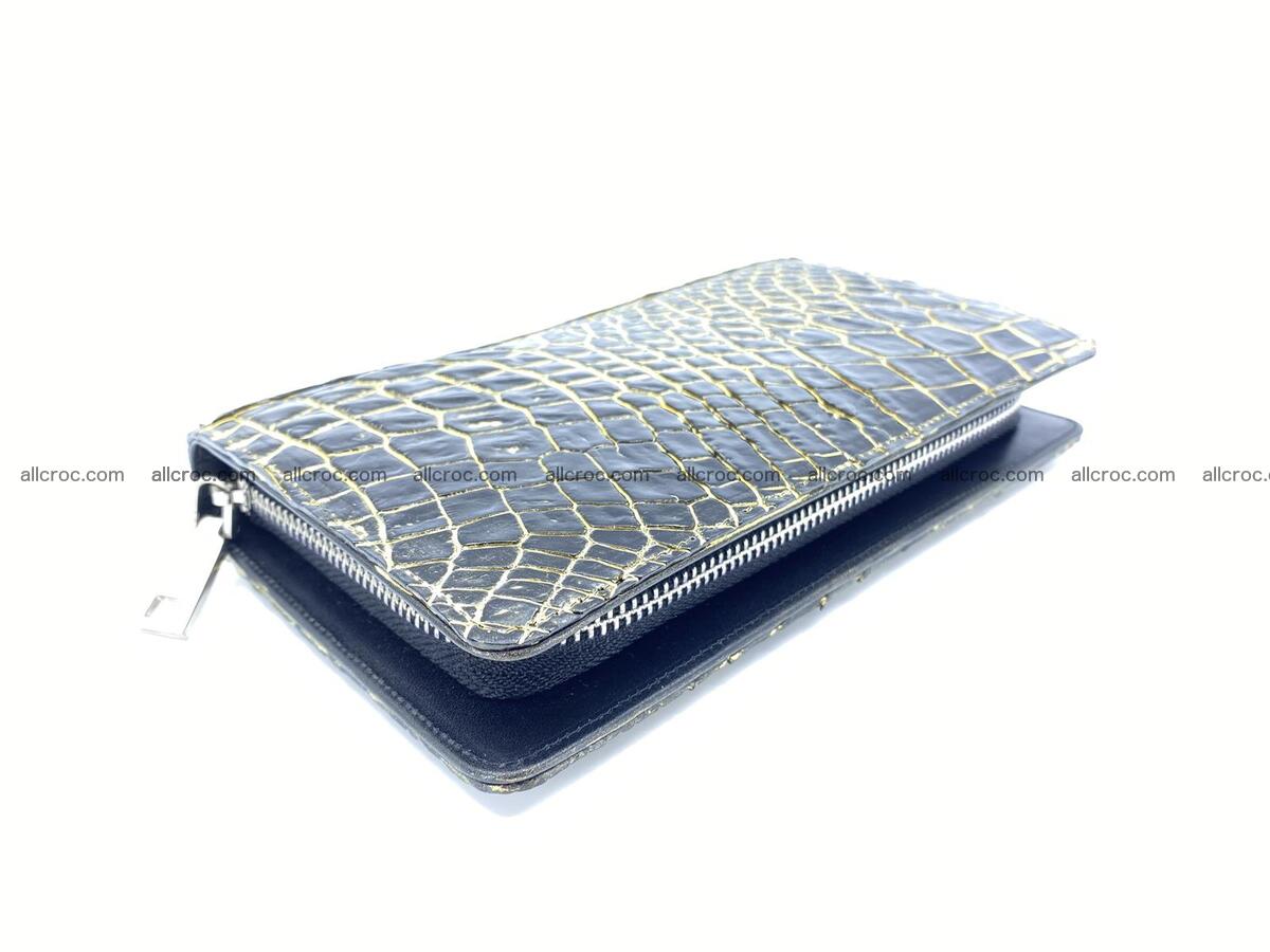 Crocodile skin zip wallet 1301 Foto 3