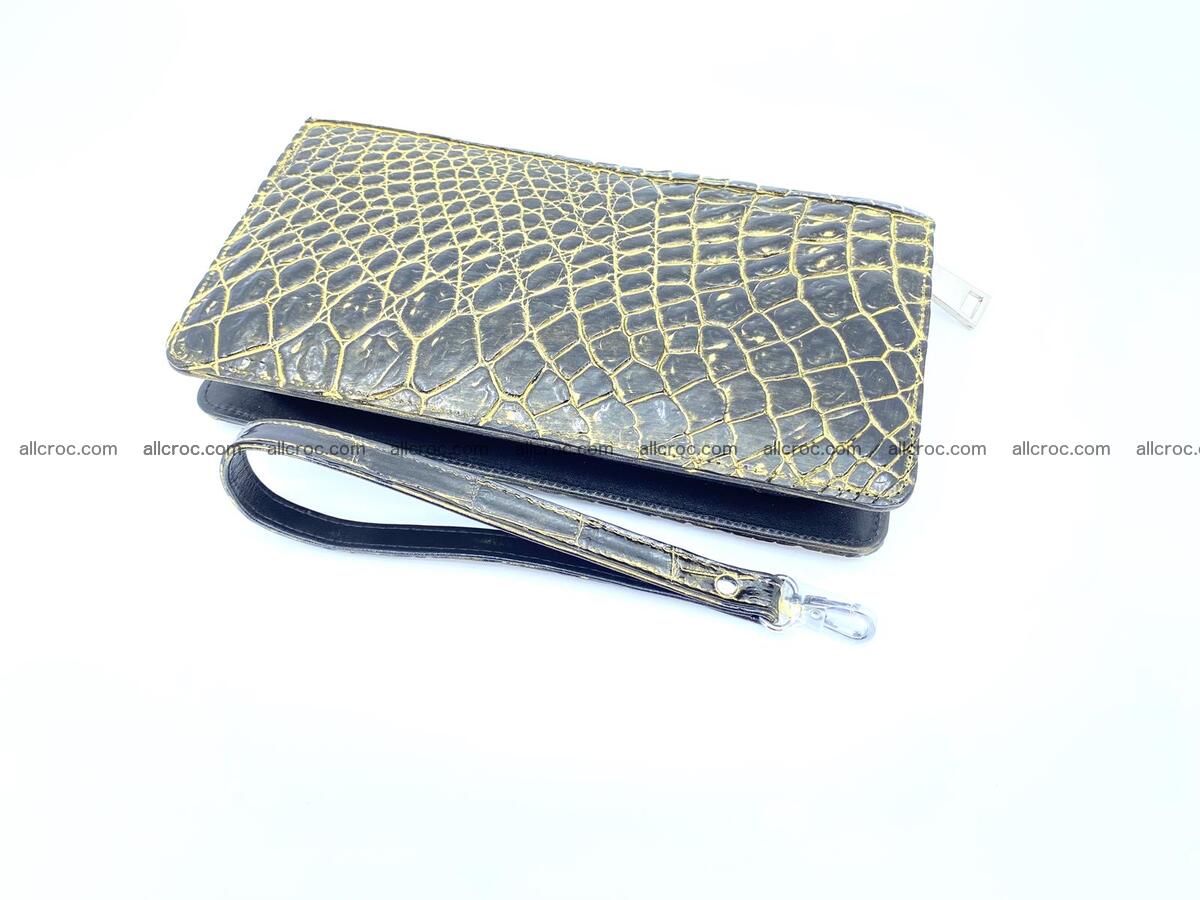 Crocodile skin zip wallet 1301 Foto 9
