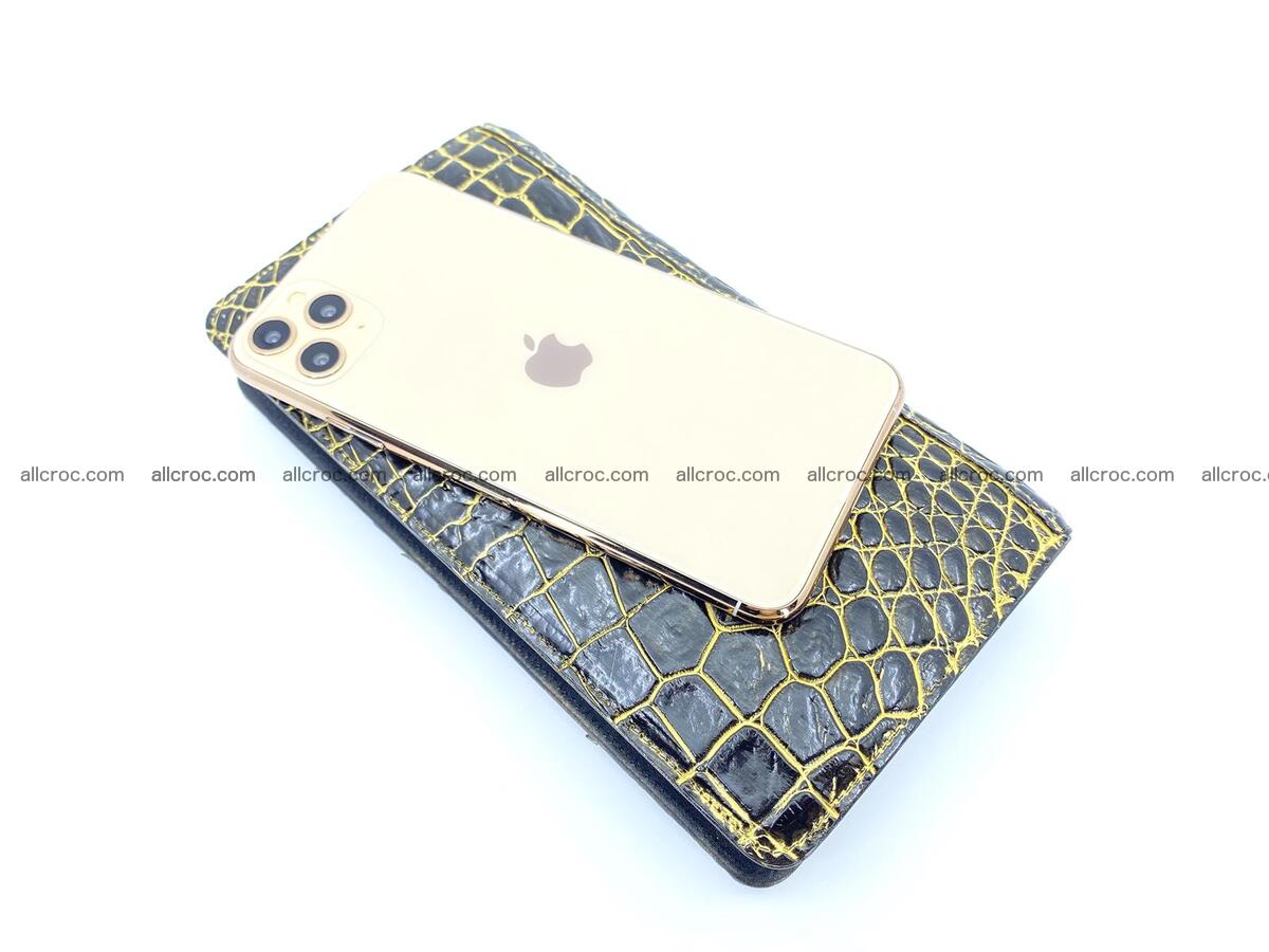 Crocodile skin zip wallet 1301 Foto 7