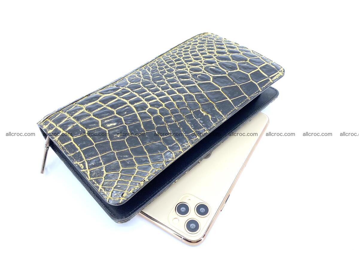 Crocodile skin zip wallet 1301 Foto 0