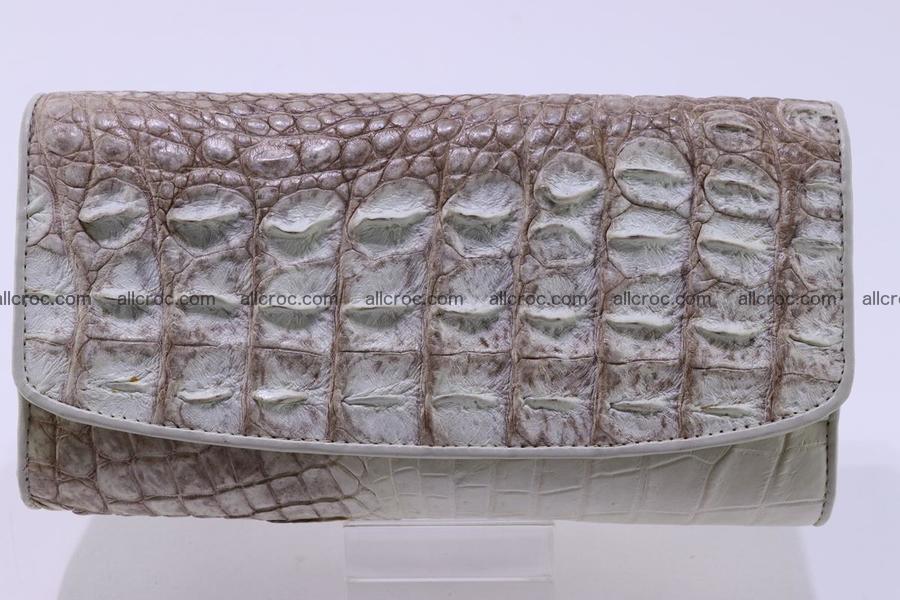 Crocodile wallet for women trifold 280